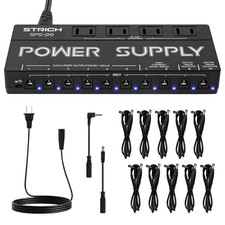 STRICH Guitar Pedal Power Supply 10 Independe...