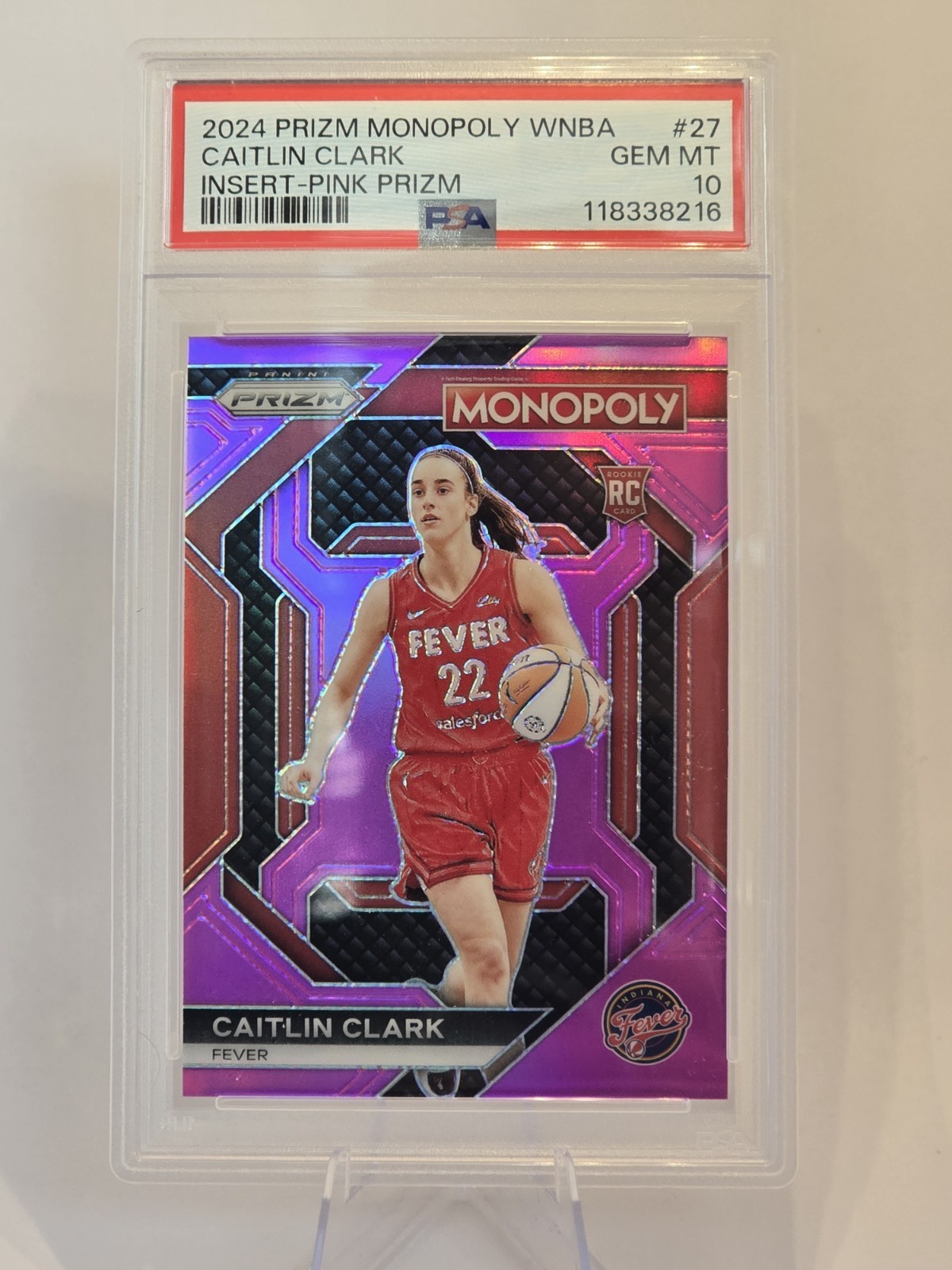 2024 Panini Prizm Monopoly WNBA  Prizm  Caitlin Clark WNBA27 Pink Prizm /149