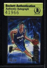 BAS 2000-01 Topps No Limit Mike Miller #NL16 Seal of Authenticity Auto 3c7
