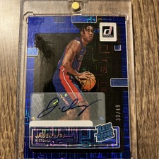 Jaden Ivey /49 BLUE Rated Rookie Autograph Holo   2022-23 Panini Donruss SSP