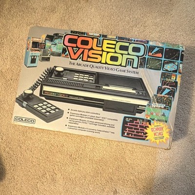 Coleco ColecoVision Console w/ Original Box Packaging, Controllers & Power