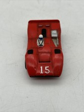 Vintage 1971 Aurora AFX H.O. Ferrari Can Am 612 in Red/White 15 Slot Car