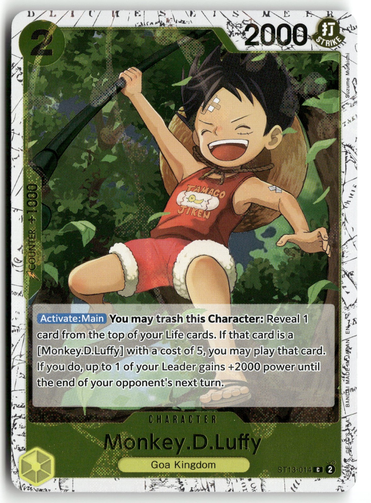 Monkey.D.Luffy - (Pirate Foil) ST13-014 Premium Booster -The Best- Vol. 2 One Pi