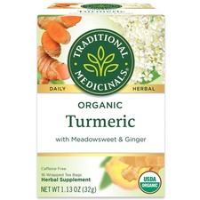 Traditional Medicinals Organic, Turmeric Tea with Ginger Meadowsweet Suppo...