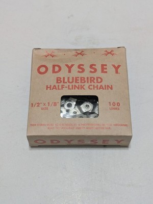 Odyssey Bluebird HALF LINK BMX Bicycle Chain 1/2'' X 1/8'' X 100L - SILVER