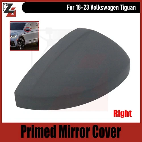 Mirror Cover Primed Right Passenger Side For 2018-2024 Volkswagen Tiguan