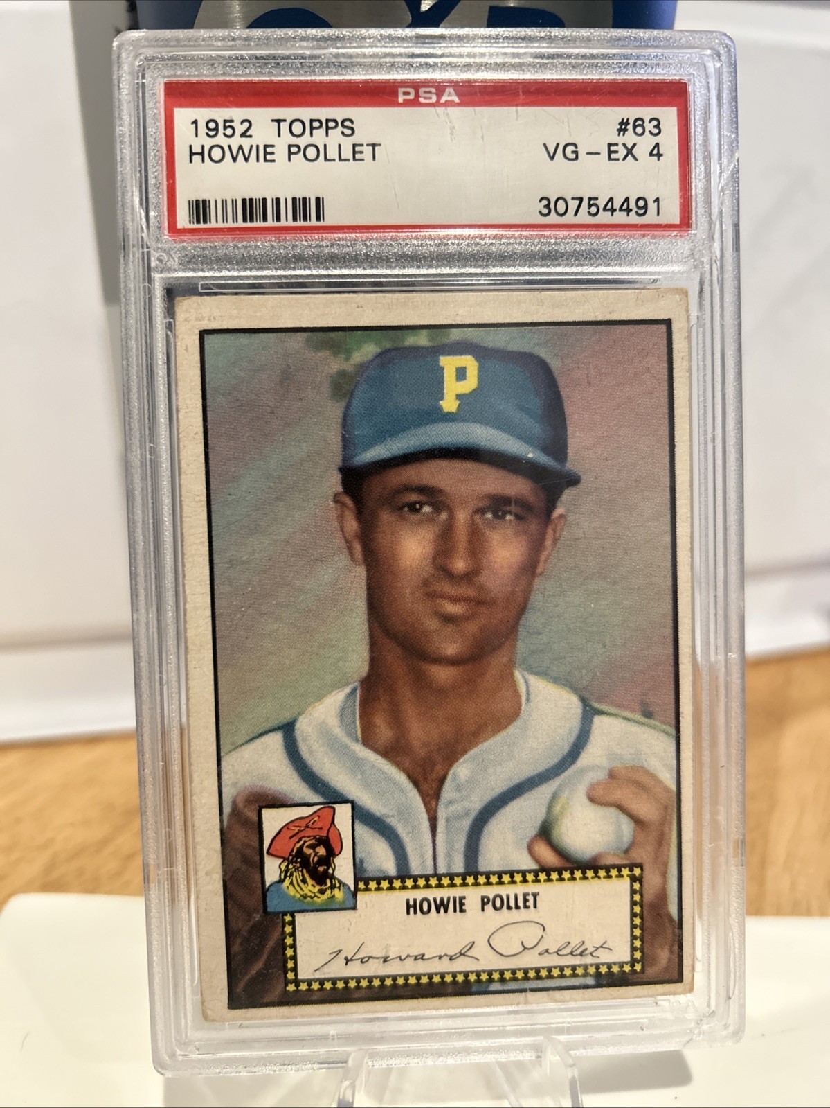 1952 Topps Howie Pollet #63 Black Back PSA 4 VG-EX Pittsburgh Pirates