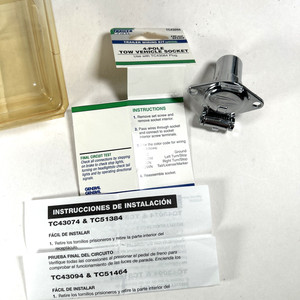 Trailer Works 4 Pole Tow Vehicle Socket (Use With TC43084 Plug)