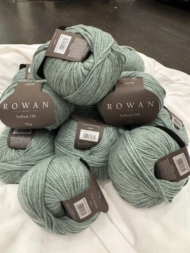Premium Destash Lot: 16 Skeins of Rowan Softyak DK Yarn in "Lawn" image 7