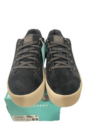 Skechers Women's Martha Stewart Plateau-Chic Lady Sneaker, Black, Size 7 M