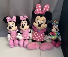 Disney Plush Set Lot of 4 Minnie Mouse Plush Stuffed