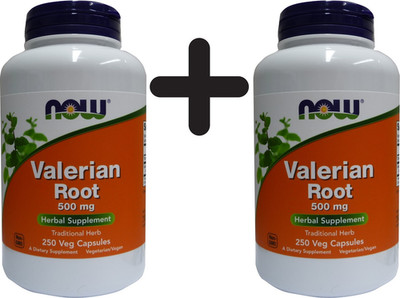 2 x NOW Foods Valerian Root, 500mg - 250 vcaps (108,31 EUR/kg)