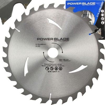 Hartmetall Kreissägeblatt 315x32 30T Power Blade