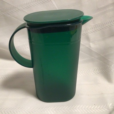 Tupperware Impressions Pitcher Rocker Lid Hunter Green Small 16oz Creamer #3535