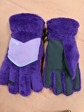 Swiss Tech Girls Plush Gloves, Size Sm- Med purple New Gloves