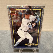 Topps 2026 Series 1 Christian Yelich Brewers SILVER CRACKLE FOIL #T91-83
