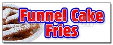 24" FUNNELS Cake Fries Decal Sticker – Warm, Crisp, Delicious Sweet Food