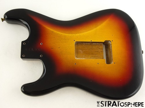 Fender USA Custom Shop 59 Relic Strat BODY, Bleached 3TS - Picture 4 of 4