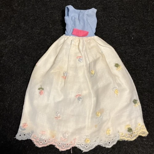 Vintage Francie 1260 First Formal - Embroidered Gown - 1966 Mattel Outfit