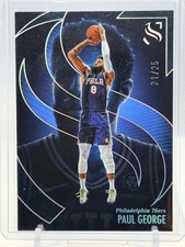 Paul George 2024-25 Panini Silhouette Cracked Ice #57 SN #/25