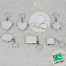 Essential Metal Heart Keychain for Keys or Makeup Mirror Colorful Options