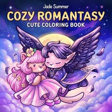 Cozy Romantasy: Cute Coloring Book for Adults and Teens with Fantasy Romance...