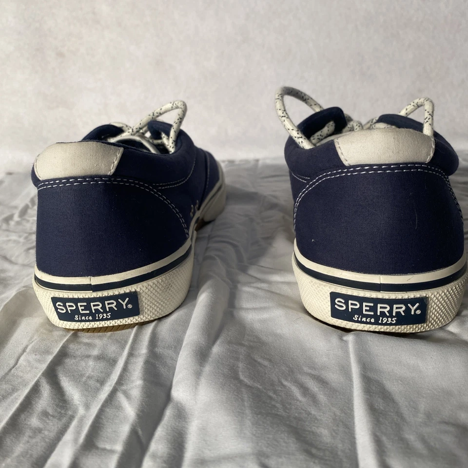Sperry Men’s Striper II CVO Canvas Sneakers Navy Casual Shoes Size 10.5 - Image 2 of 4