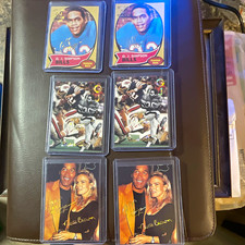 Topps Gallery 1995 Card Lot 6 O.J. Simpson Buffalo Bills #14 Hologram NFL