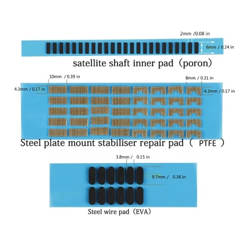 Mechanical Keyboard Steel Plate Satellite Shaft Repair Gasket Satellite Shaft - Picture 8 of 12