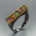 Popular jewelry Natural Tourmaline Ring 925 Sterling Silver Size 8 /R471948