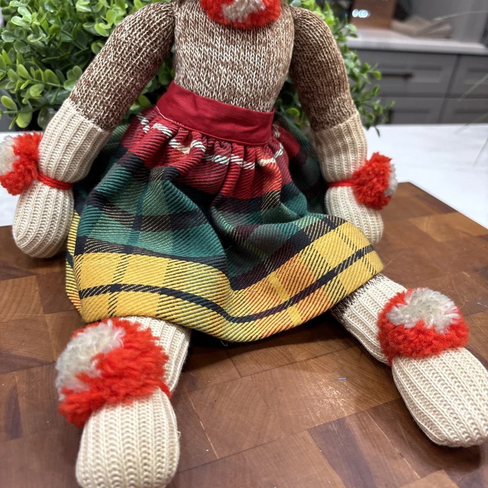 Calcetín Mono Rockford Tacón Rojo Años 50 De Colección - Hecho a Mano con Ropa Original Foto 3 de 4