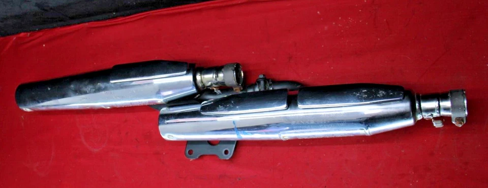2001 - 2007 Honda Shadow Spirit 750 Front / Rear Mufflers #2220 - Image 3 of 4
