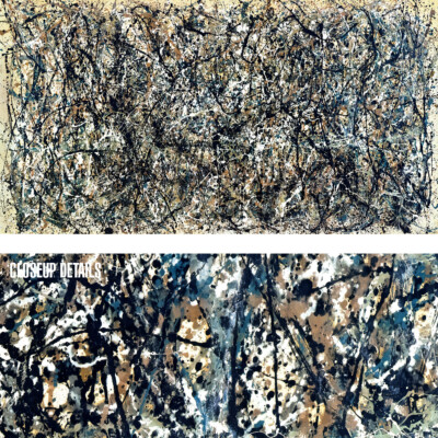50W''x25H'' NUMBER 31 by JACKSON POLLOCK - LINEAR DRIP SPLAT MASTERS MUSEUM CANVAS