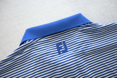 FootJoy Golf Polo Performance Dry Fitting Ansley Golf Club Shirt Mens Sz Large