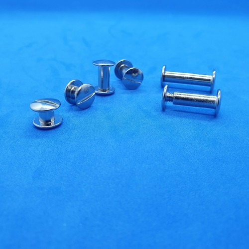100 x Binding Screws Interlock Screwlock Binding Posts Chicago Screws - Picture 3 of 9