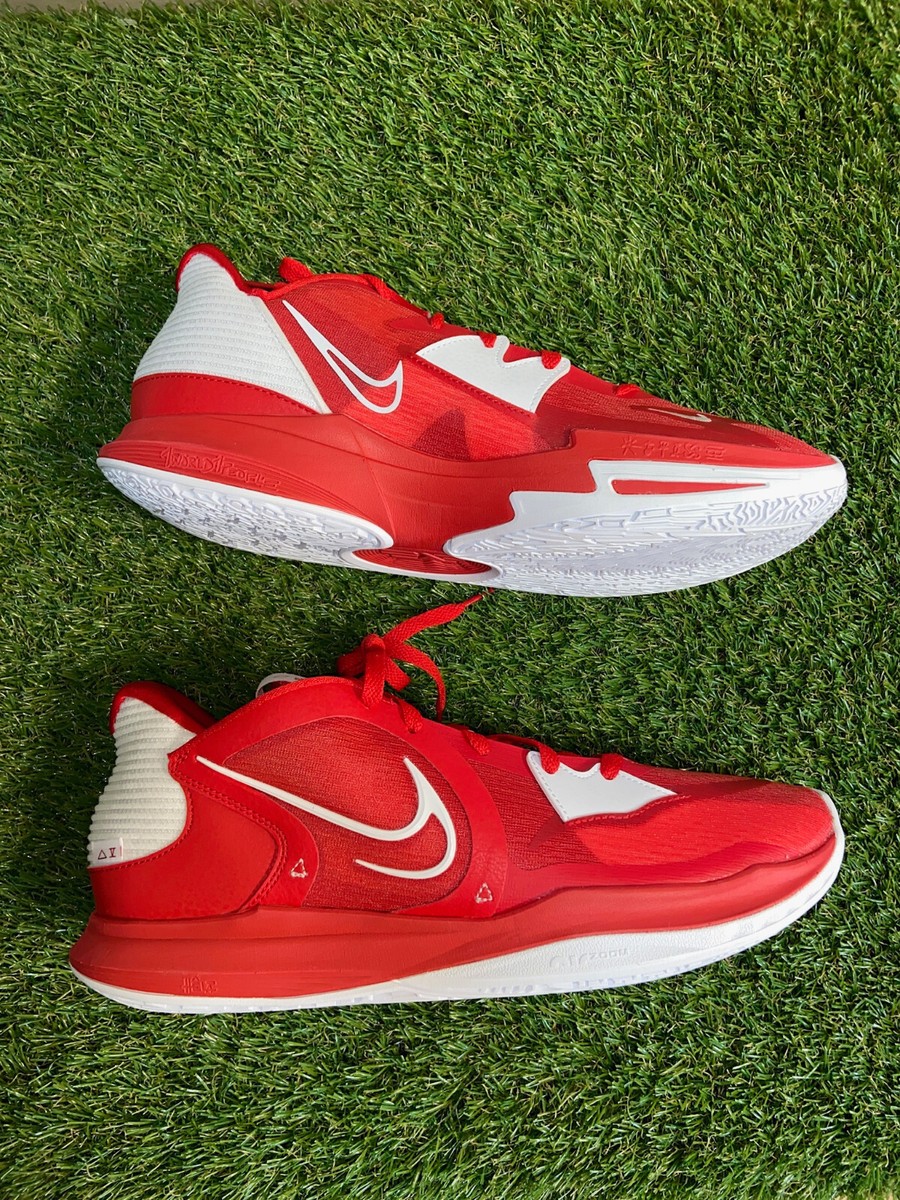 Nike Kyrie Low 5 University Red TB White Basketball Shoes 