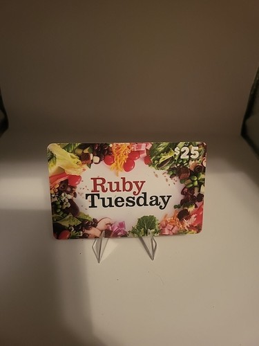$25.00 Ruby Tuesday Gift Card NEVER USED $25 Food Verified Unused