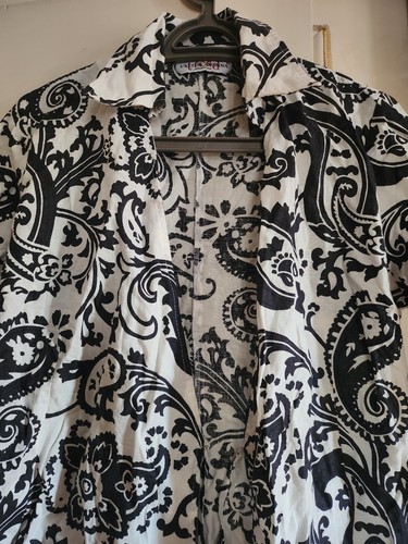 Camicia Donna Manica Corta Lino E Cotone Firmata L'altra Donna Tg IV - Foto 2 di 6