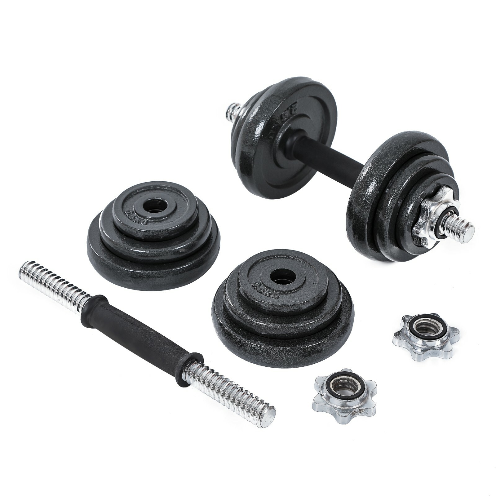 Adjustable Cast Iron Dumbbell Set 15kg/20kg/30kg Fitness Home Gym
