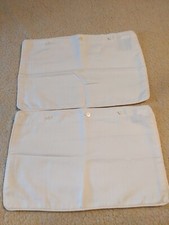 Ralph Lauren Off White Linen Throw Pillow Shams Two USA made