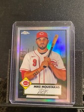 Mike Moustakas  2021 Topps Chrome Platinum - Refractor - Reds-  #251