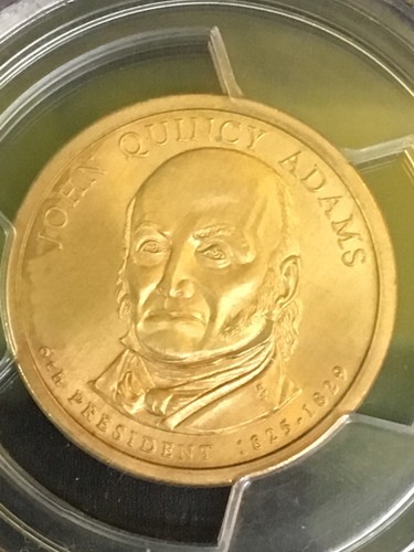 2008 MISSING EDGE LETTERING-J. QUINCY ADAMS PCGS SP 67-SATIN FINISH - Picture 4 of 4