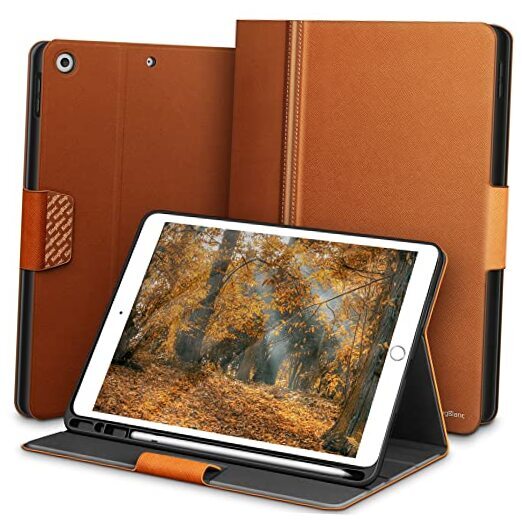 Durable Brown iPad 9th/8th/7th Gen Case for 10.2-inch 2021-2019 Models