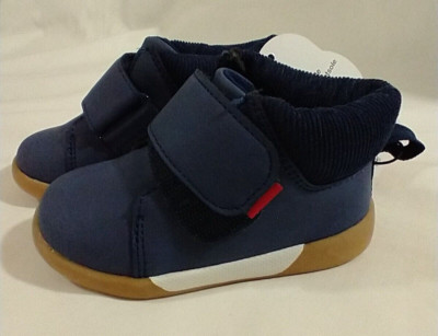 Wonder Nation Toddler Navy Sneaker Bootie W/ Non-Marking Outsole Size 5