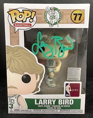 Larry Bird Signed Funko Pop #77 NBA Vinyl Action Figure Celtics Autograph JSA | eBay