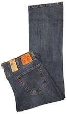 Levi's 527 Slim Bootcut Stretch Men's Jeans 38X30 #0674 Blue W38L30