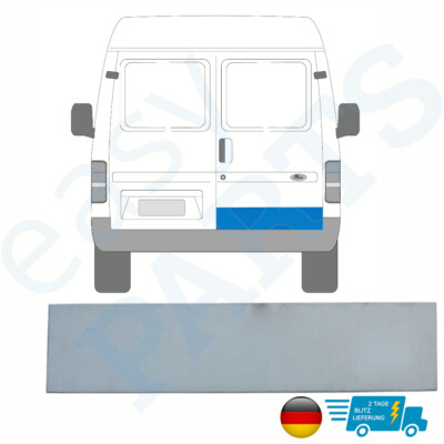 Für Ford Transit 1985-2000 Hinten Tür Reparaturblech / Rechts