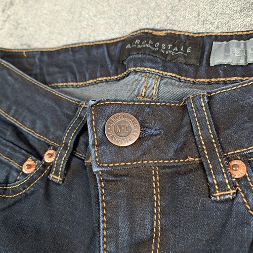 Aeropostale Jeggings Womens 4 Regular Blue Dark Wash Mid Rise - Picture 3 of 13