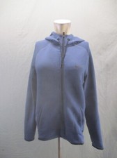 NIKE Size M Womens Blue Mesh Full Zip Stand Collar Pocket Athletic Jacket 014