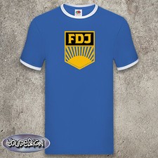 FDJ Retro T-Shirt Ostdeutschland Osten SED DDR Trikot Ostalgie Shirt Kult S-3XL